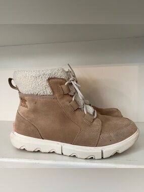 Sorel Explorer II Carnival Cozy Waterproof Boot Size 10 Tan